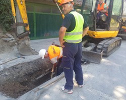 Извођење радова на реконструкцији водоводне мреже у улици Доситеја Обрадовића
